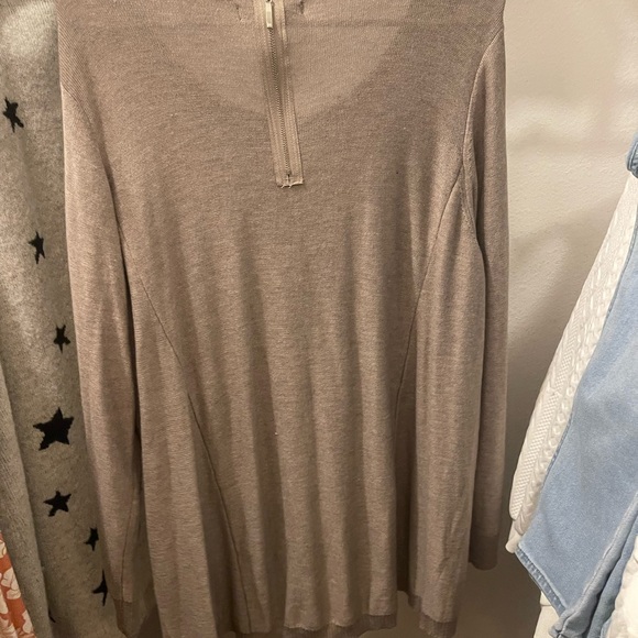 Cream Ribbed Relaxed Sweatshirt - Picture 2 of 2